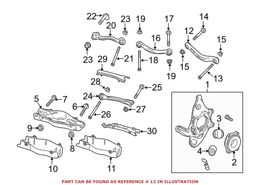 Mercedes Suspension Strut Rod Kit 2043500232